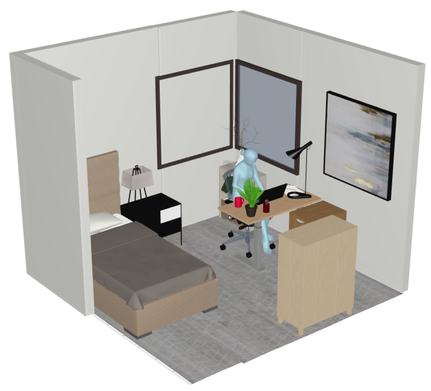 10 x 10 Bedroom Layout
